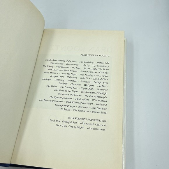 Odd Hours by Dean Koontz  (Hardcover, 2008) 1st Printing - Picture 5 of 6